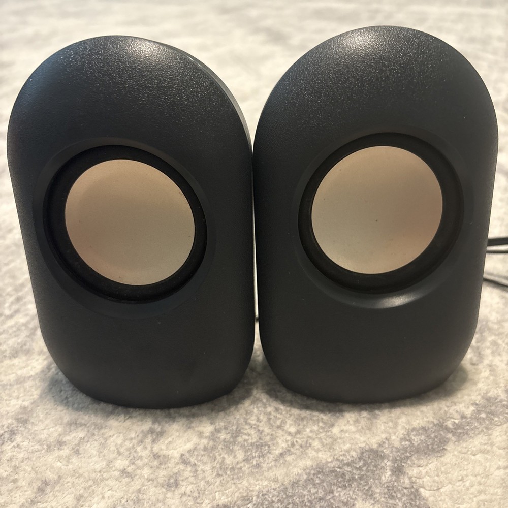 Onn Stereo Speakers Usb With Volume Controls Gray