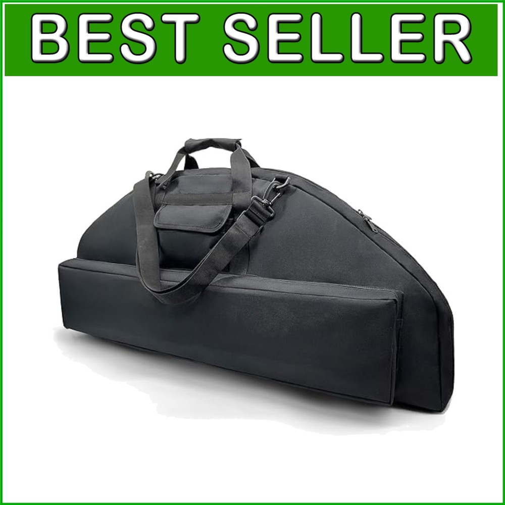 Lightweight Soft Compound Bow Case with Padded Protection and Arrow Pocket