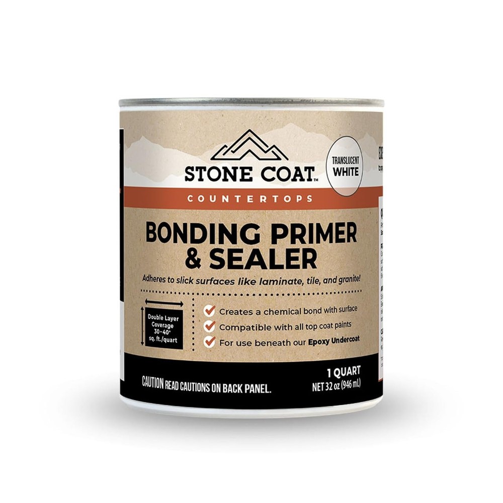 Bonding Primer Sealer 1 Quart for Strong Adhesion - Covers 30-40 Sq Ft
