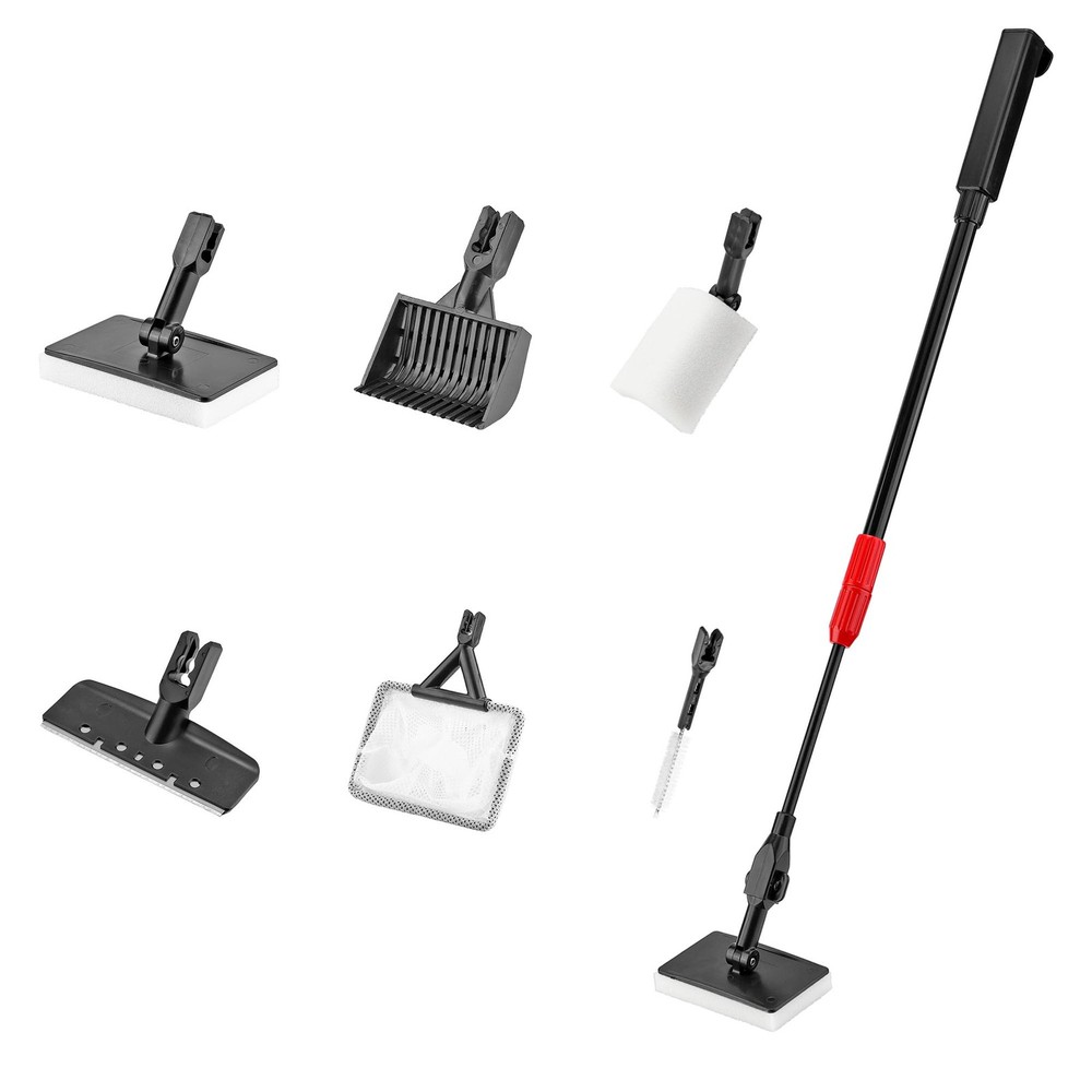 Multifunction 7 PCS Aquarium Cleaning Tools Bundle Kit Set Adjustable Fish Ta...