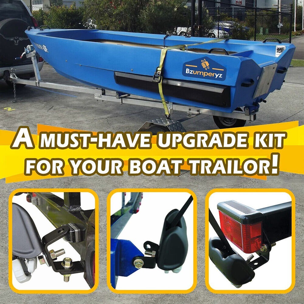 For BoatBuckle G2 Strap Mounting Bracket Kit for Boat Trailers 3-Sided Brackets