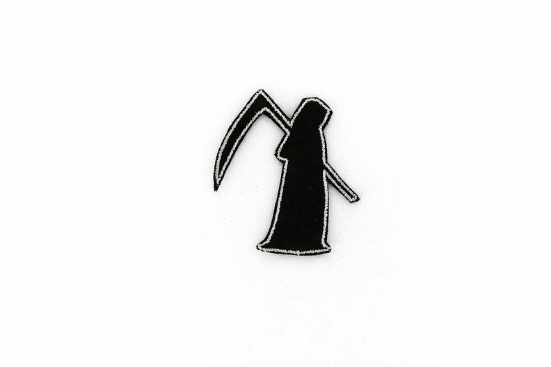 Embroidered Iron-On Or Sew-On Patch Grim Reaper