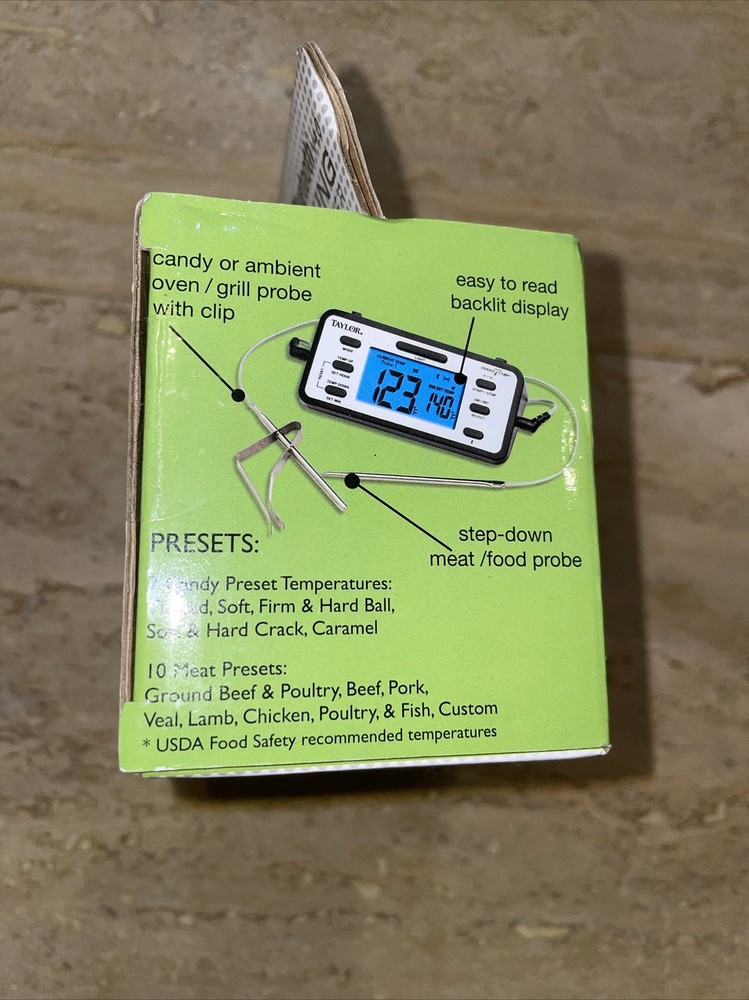 Taylor Kitchen Cooking Timer Bluetooth Smart Thermometer Countdown Digital