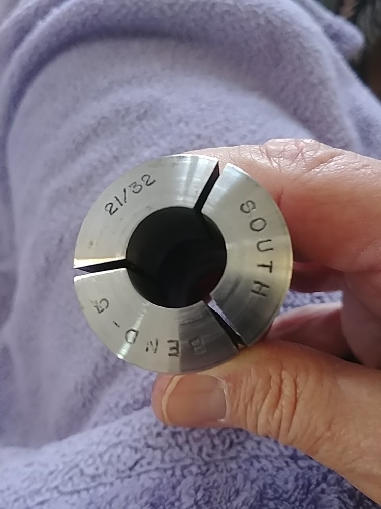 21/32" 5C Round Collet South Bend External Threads Only