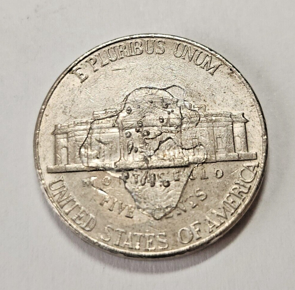 1999 D JEFF NICKEL - MINT ERROR ON REVERSE