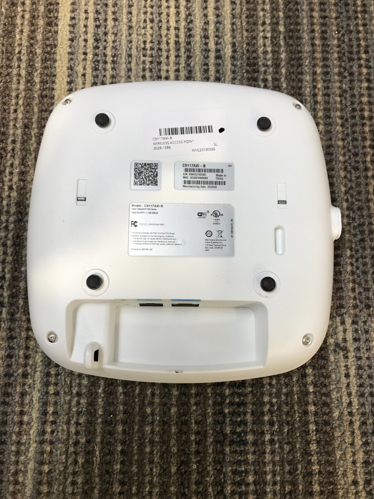 CISCO C9117AXI-B Wireless Access Point - White - WIPED! *