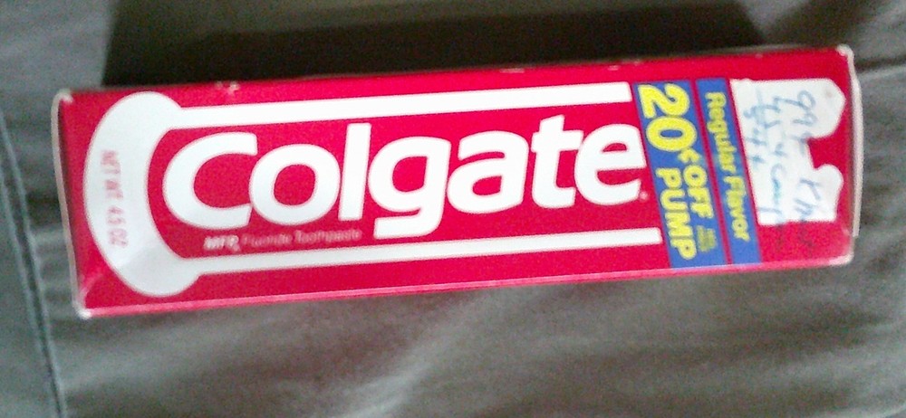 NEW IN BOX 90's COLGATE PUMP Toothpaste 4.5 oz. Use or Prop