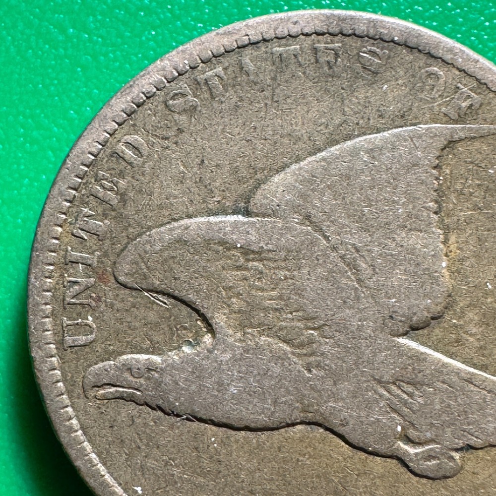 1858 LL Flying Eagle Cent C128