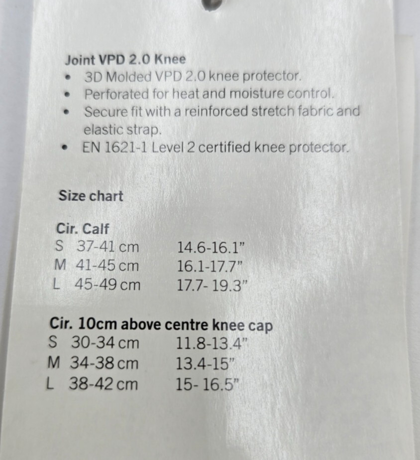 POC Joint VPD 2.0 Knee Pads Uranium Black Small