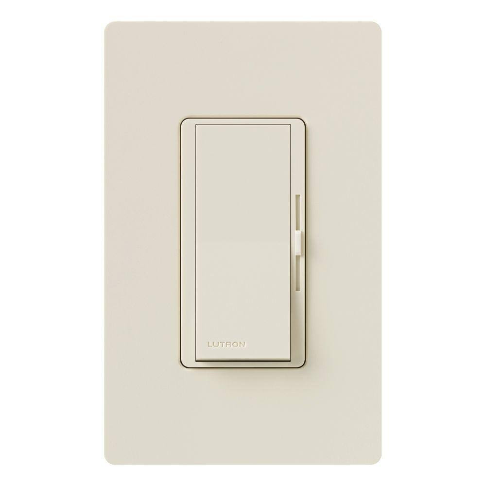 Diva Dimmer Switch for Electronic Low Voltage, 300-Watt/Single-Pole, Light Almon