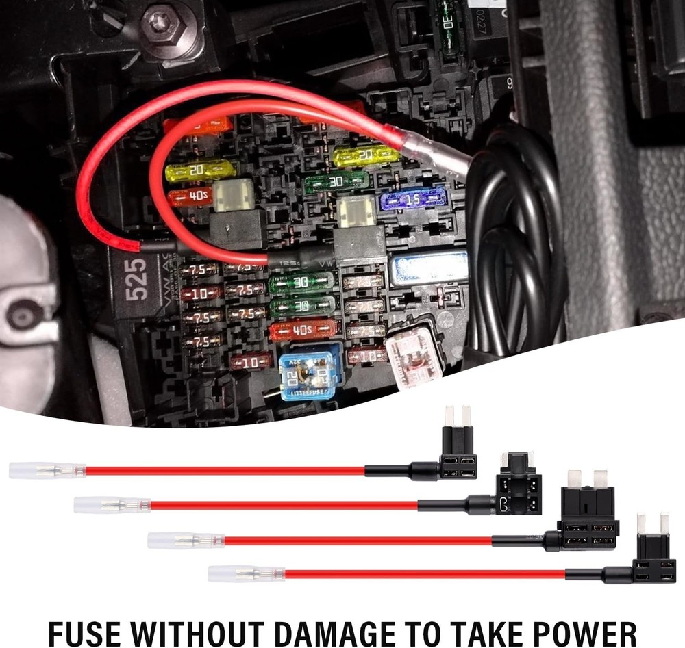 USB C Dash Cam Hardwire Kit Fuse Adapter