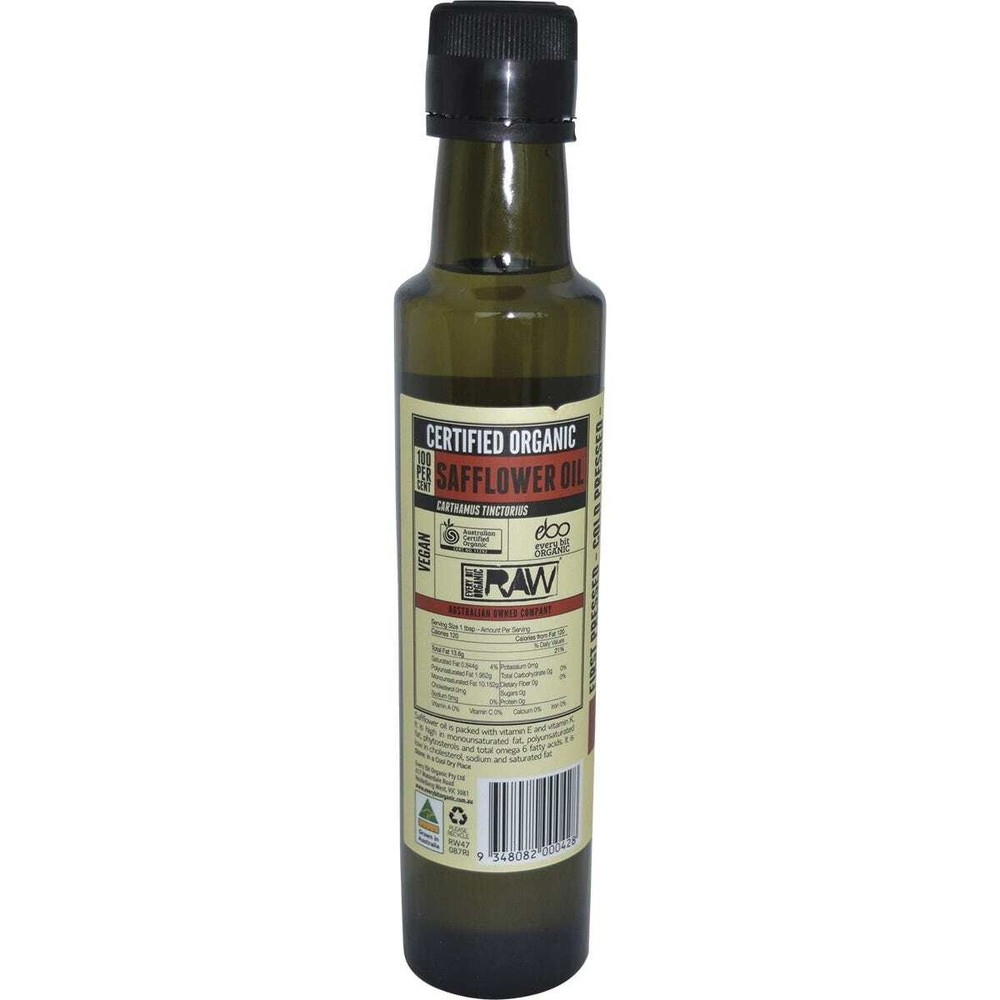 Every Bit Organic Safflower Oil Cold Pressed Unrefined 250ml