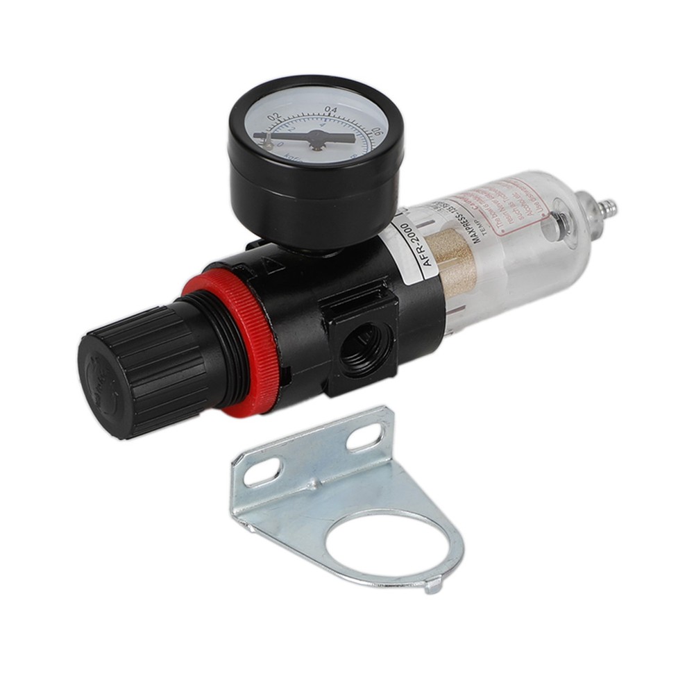AFR2000 1/4" Air Compressor Filter Water Separator Trap Tools Regulator Kit