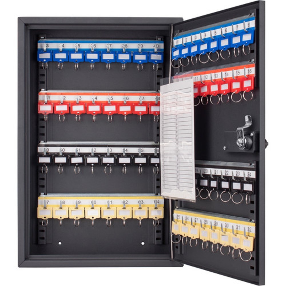 Barska Adjustable 64 Position Key Cabinet with Combination Lock, Black