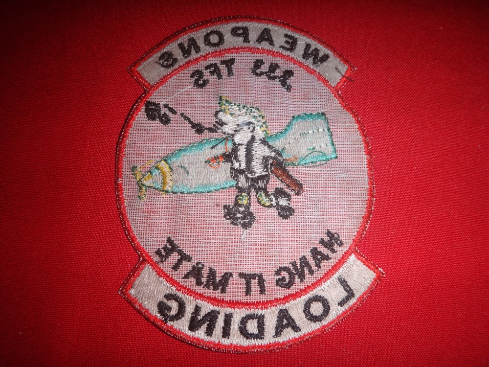 Vietnam War Patch US Air Force 333rd Tactical Fighter Squadron WEAPONS LOADING