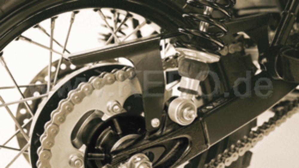 Mini Chain Guard, Black Coated with Mounting Material