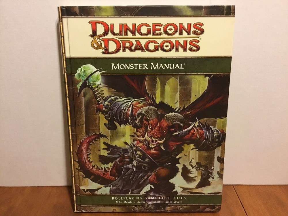Dungeons & Dragons MONSTER MANUAL June 2008 First Printing D&D Game Core Rules