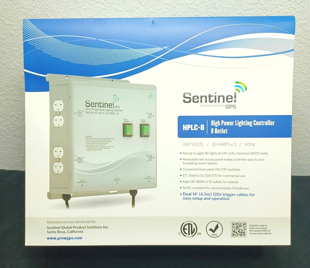 NEW SENTINEL GPS HPLC-8 HIGH POWER LIGHTING CONTROLLER