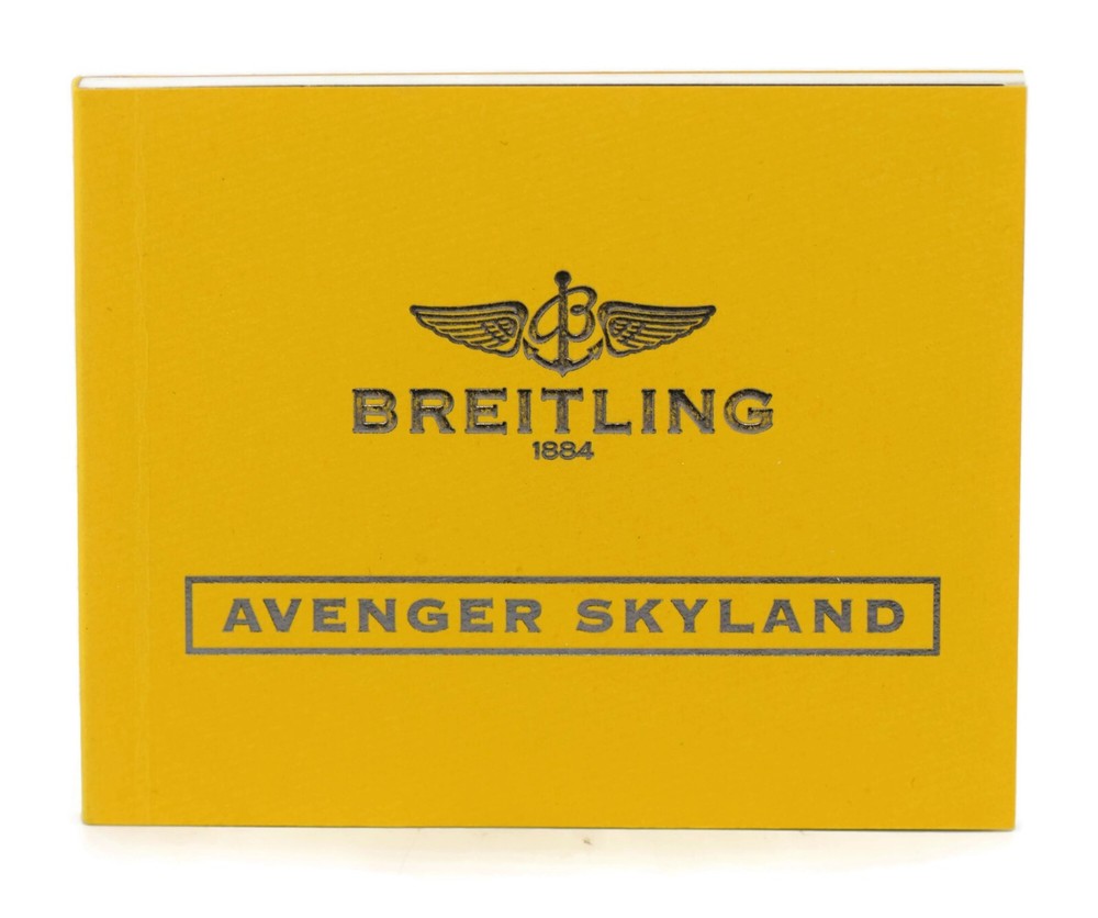 Breitling Avenger Skyland Booklet Manual