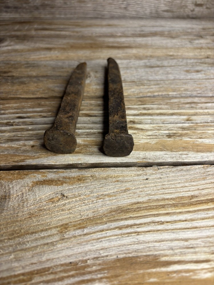 2 Old Vintage Nails / Spikes Rusty