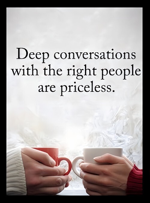 Deep Conversations With The Right People Are Priceless -Refrigerator MAGNET