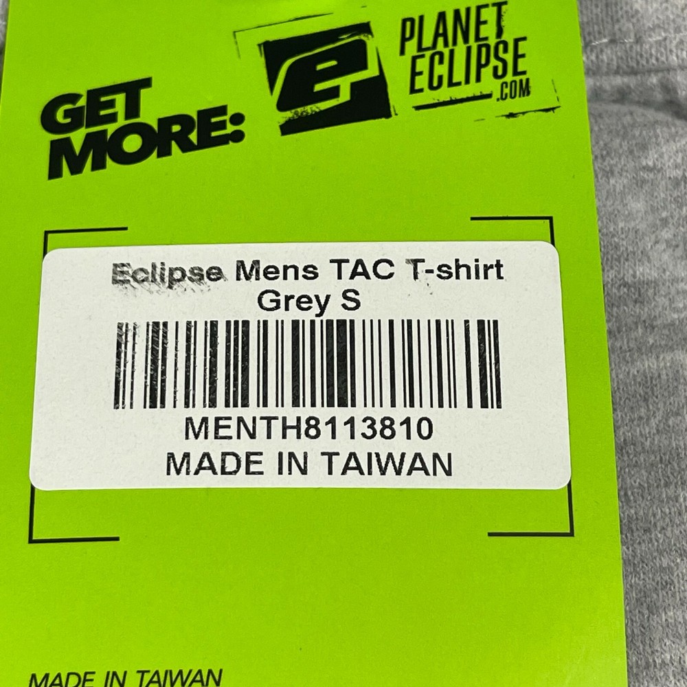NEW Planet Eclipse Tac Pro-Formance T-Shirt - Grey - Small