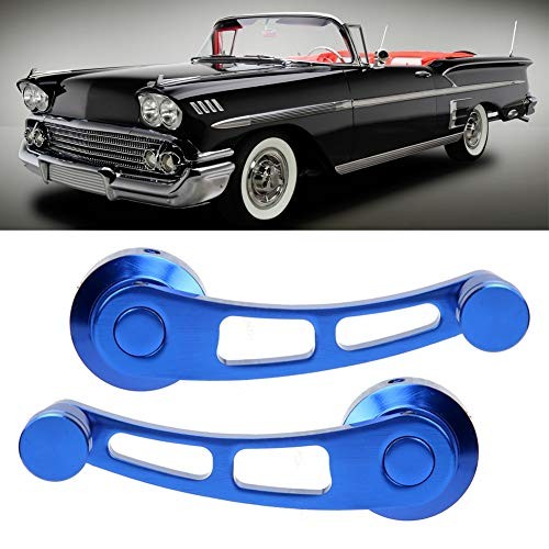 2Pcs Window Crank, Alloy Window Handle Riser Winder Crank Handle Fit for Blue