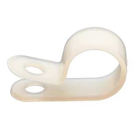 Dolphin Components Dc-5/8N Cable Clamp, Nylon 6/6, 5/8 In Bundle Dia., White,