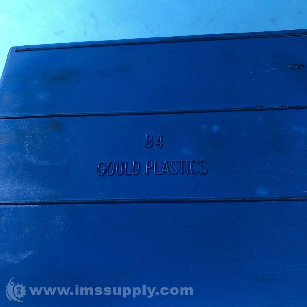Gould Plastics B4 Blue Shelf Bin USIP