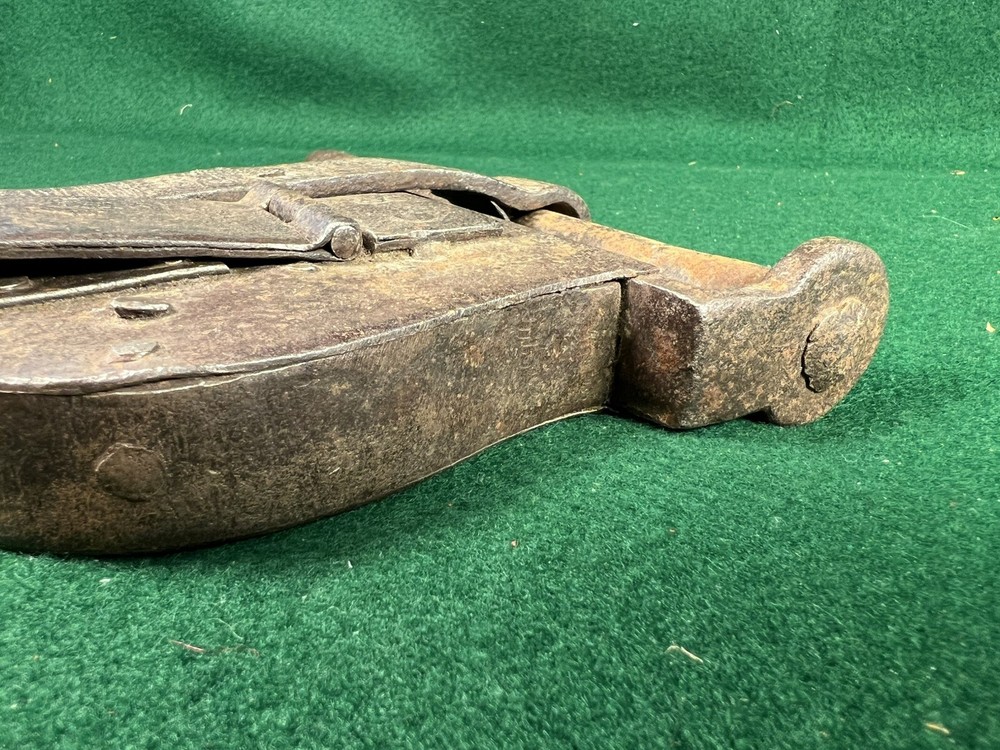 Antique Hand Forged Sliding Hasp Lock