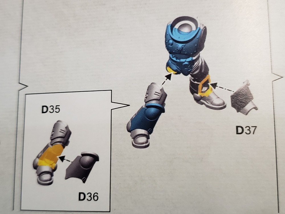 Warhammer 40k Space Wolves Bits Grey Hunters Pack Torso Legs Mark X Armor #33