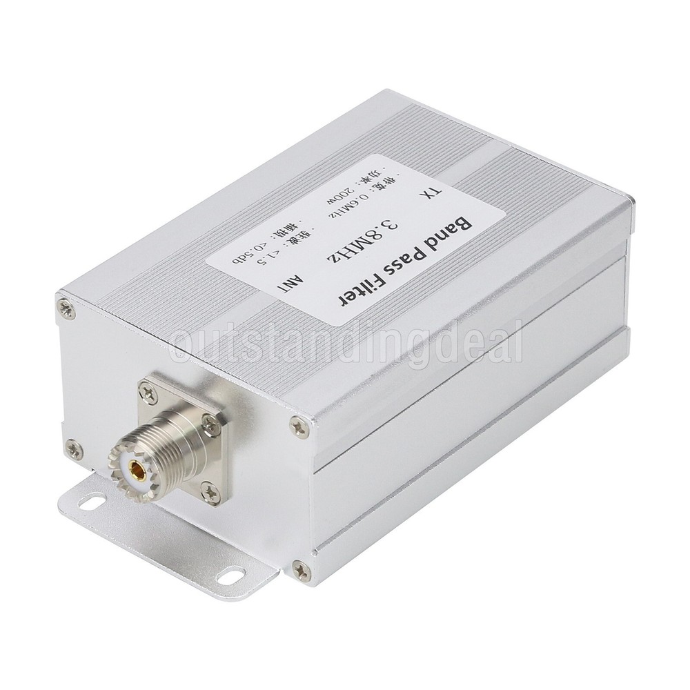 3.8MHz Band Pass Filter 200W Anti-interference for Shortwave Communication Radio