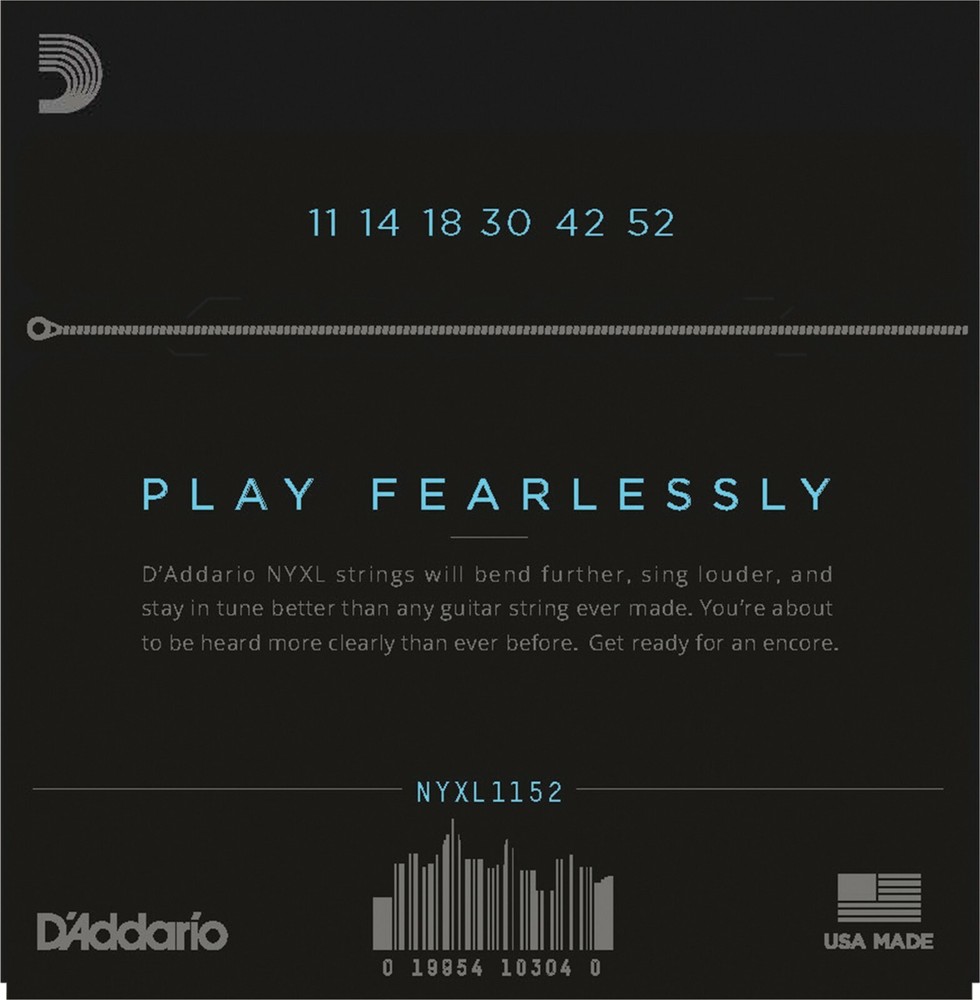 D'Addario NYXL1252W Electric Guitar Strings Wound 3rd String