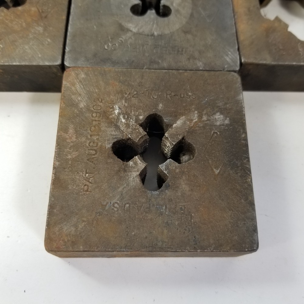 Vintage Ree pipe threader dies Lot Q & E R USS