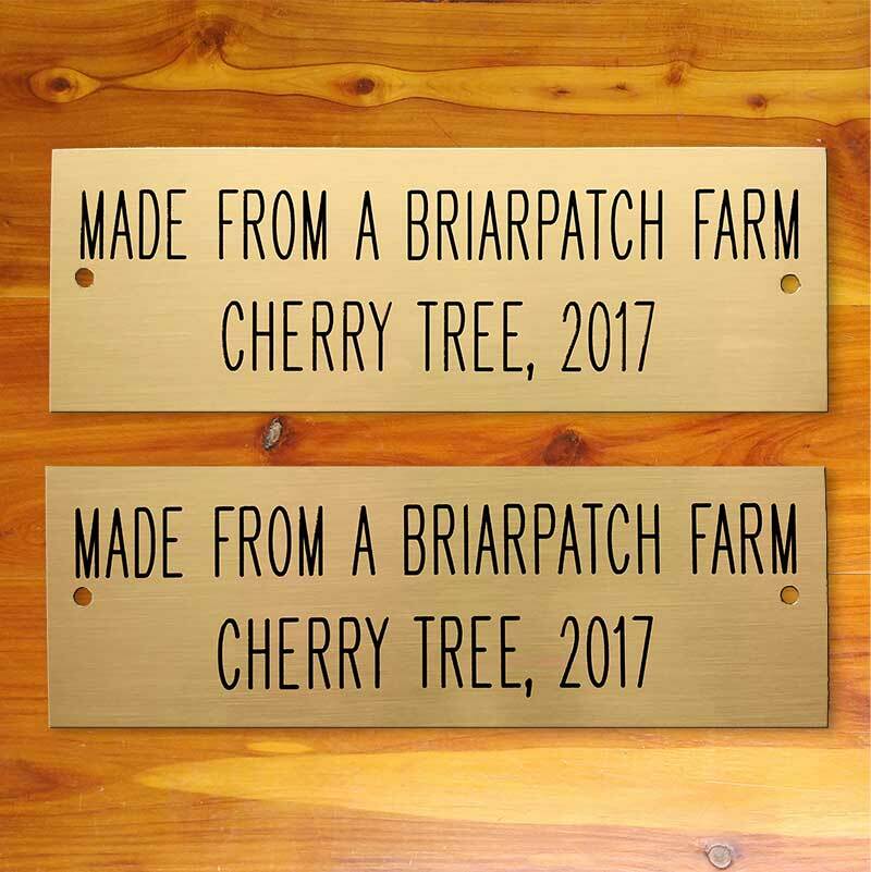 SOLID BRASS SIGN 6" X 2" CUSTOM ENGRAVED