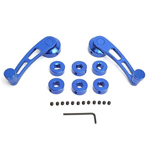 2Pcs Window Crank, Alloy Window Handle Riser Winder Crank Handle Fit for Blue