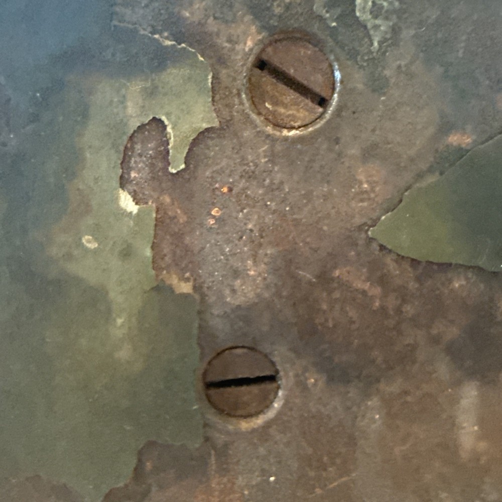 Vintage Cast Iron Bison On Platform Doorstop