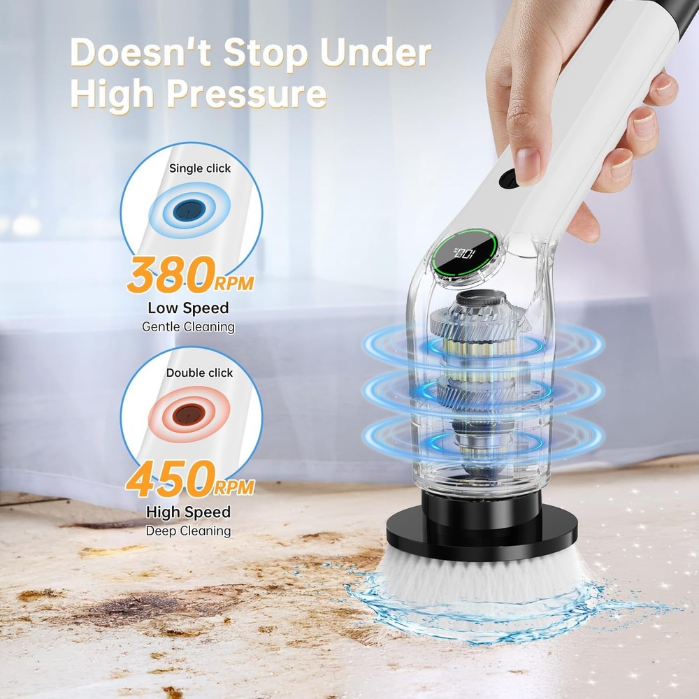 Cordless Electric Spin Scrubber Shower Scrubber