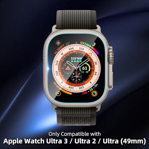 2 Pack Tempered Glass Screen Protector with Auto-alignment 49mm Clear