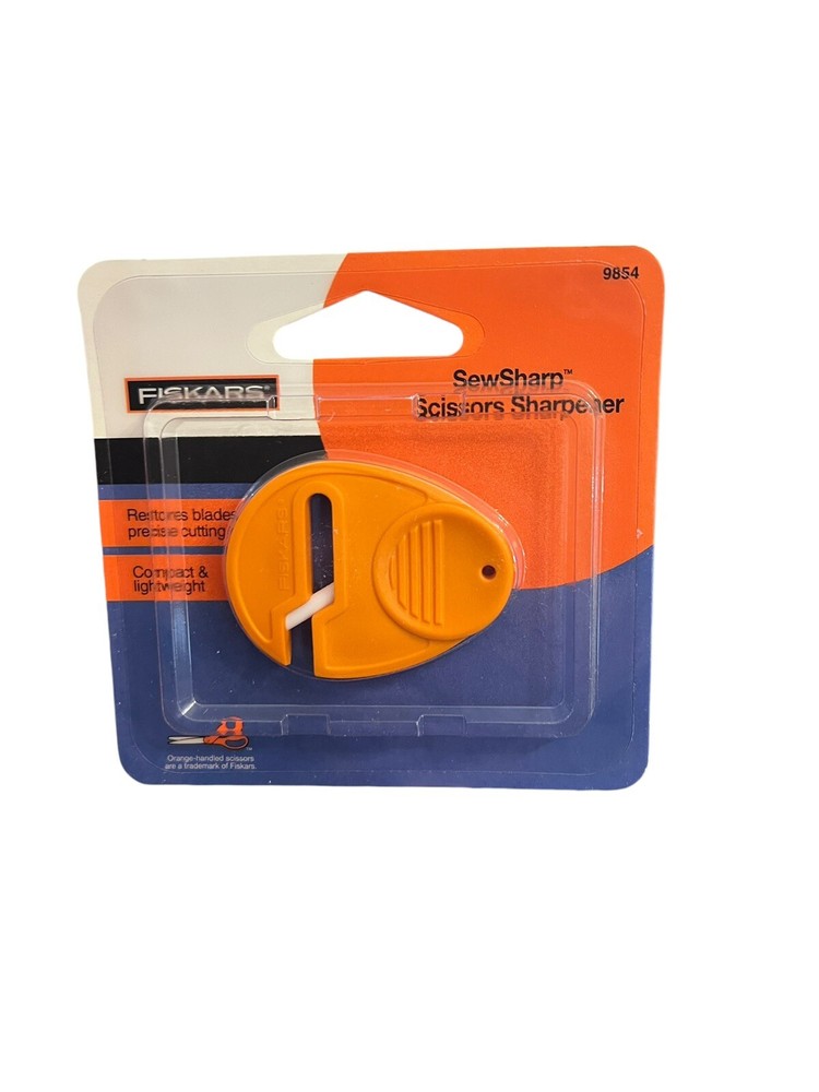 Fiskars Sewsharp Sharpener Orange New In Package Scissor Sharpens