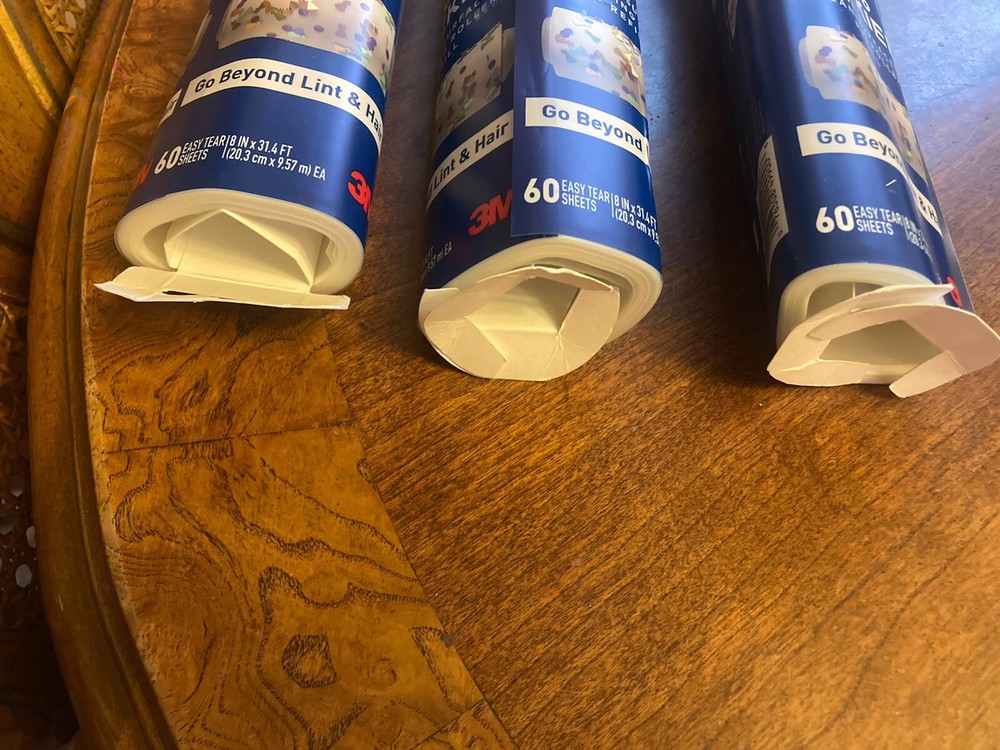 Scotch Brite Large Surface Lint Roller Refills 4 Pack 60ct 👋READ DESCRIPTION!