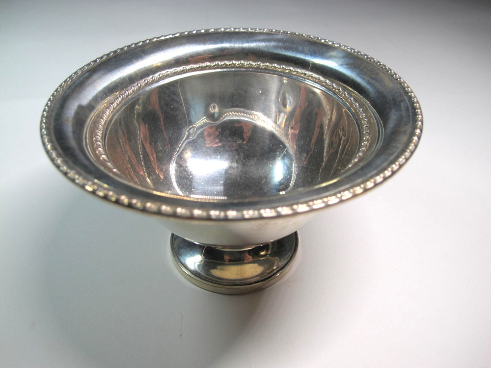 Sterling Silver Candy Dish Weighted 5” Diameter