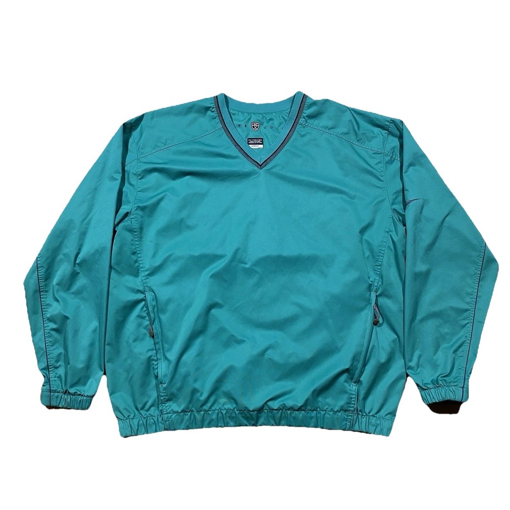 Nike Golf Clima-Fit Pullover Windbreaker Teal Green L
