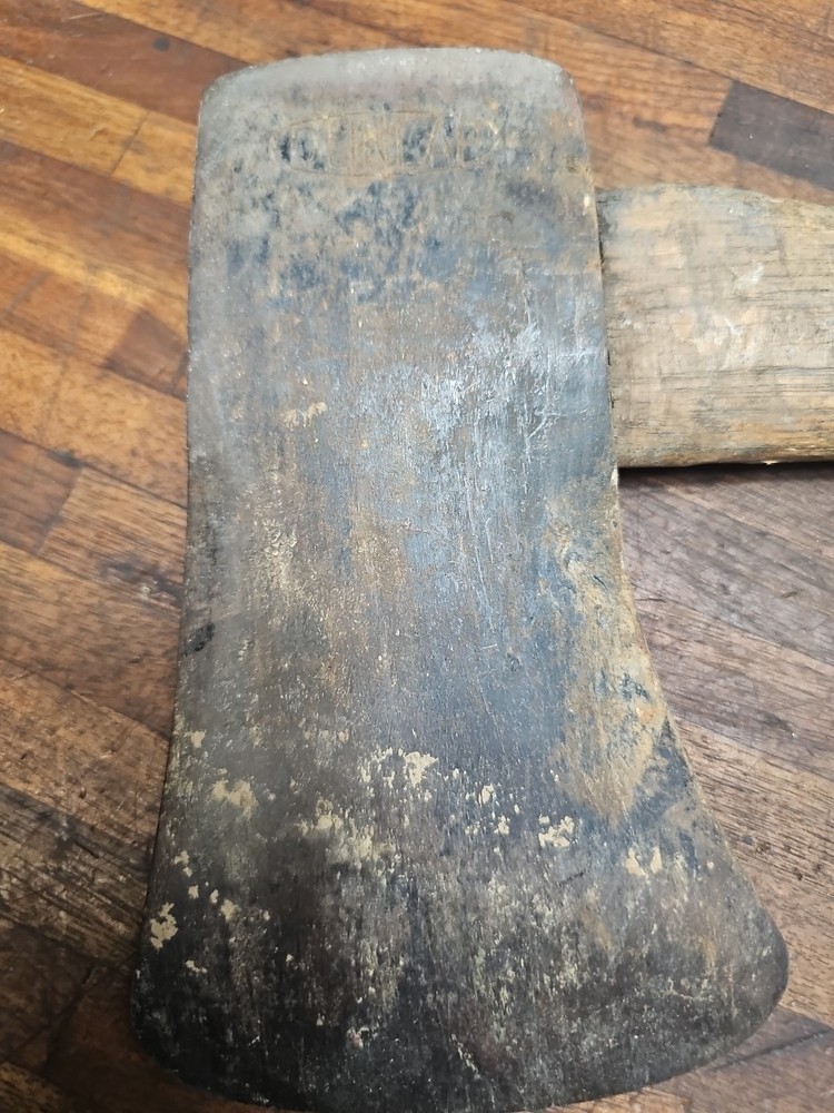 Q42- Vintage Dunlap Single Bit Axe w/ Original Handle