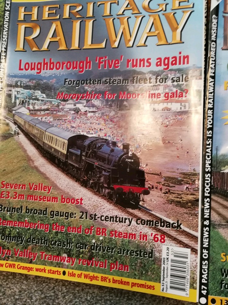 Heritage Railway magazine - 10 copies 2003