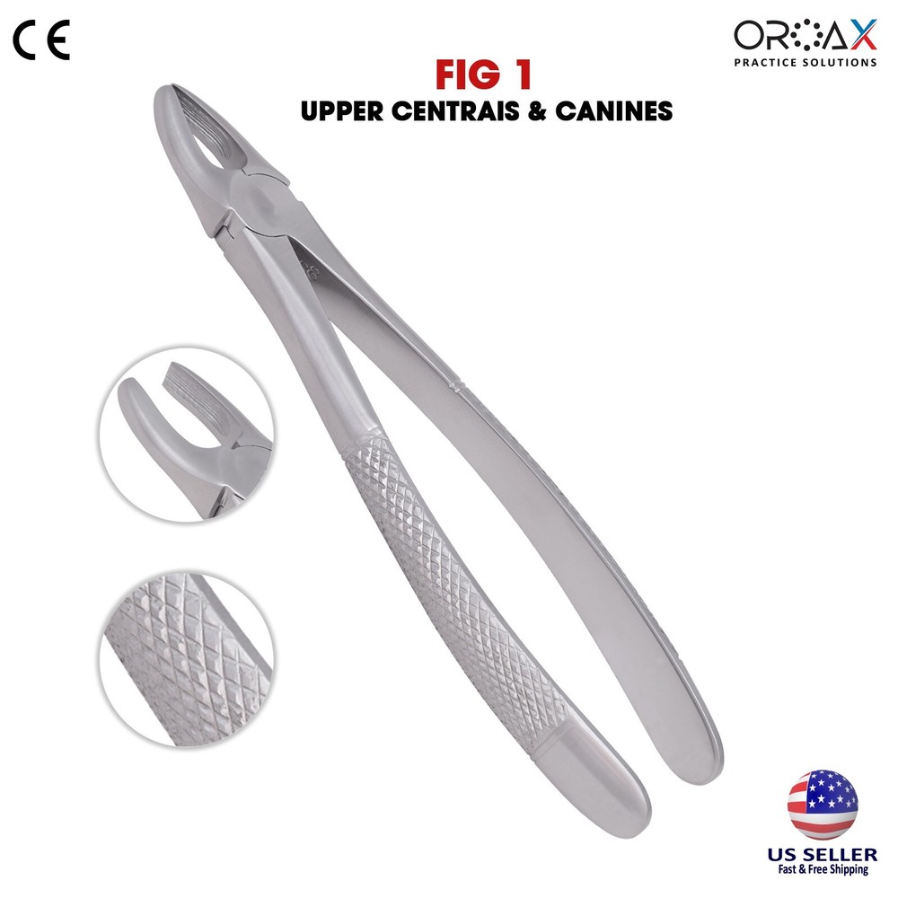 Dental Extraction Forceps Fig 1 Upper Centrals & Canines Tooth Removing