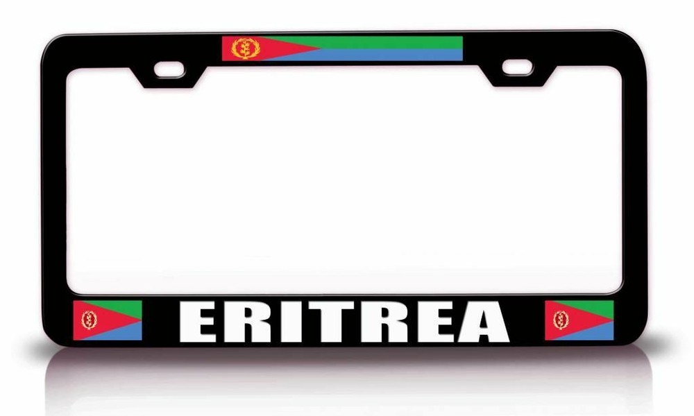 ERITREA Flag Steel License Plate Frame