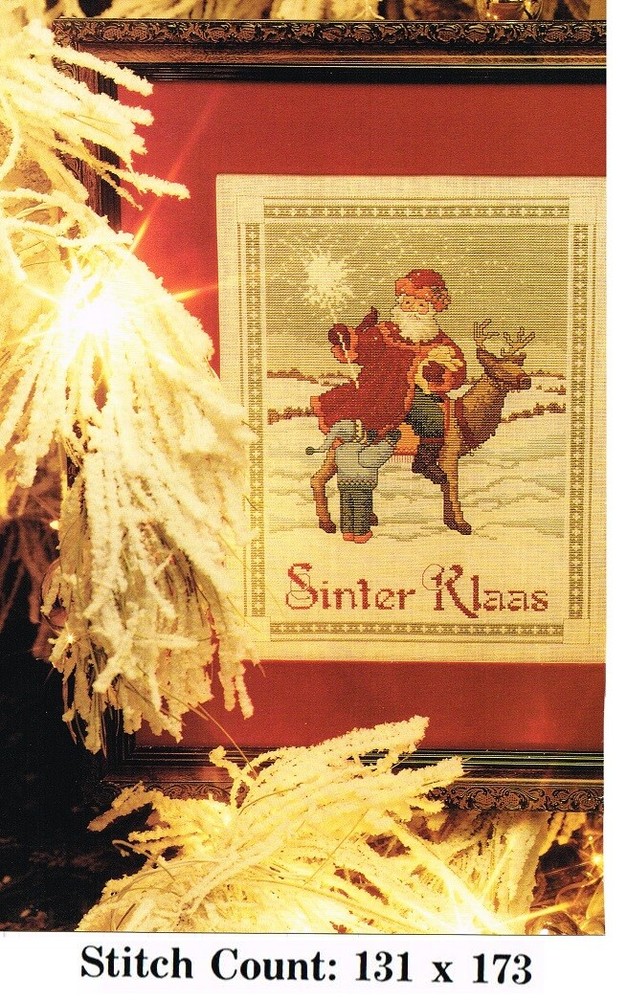 SINTER KLAAS  CROSS STITCH  PATTERN ONLY   3AP