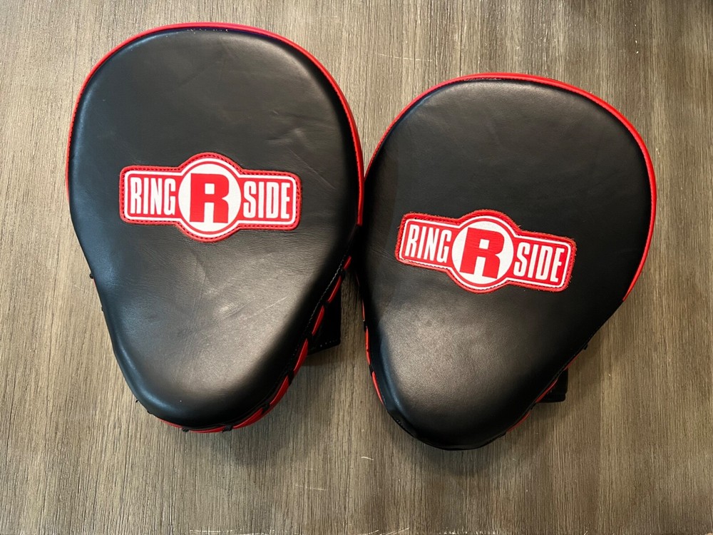 ringside boxing mitts red and black slightly used