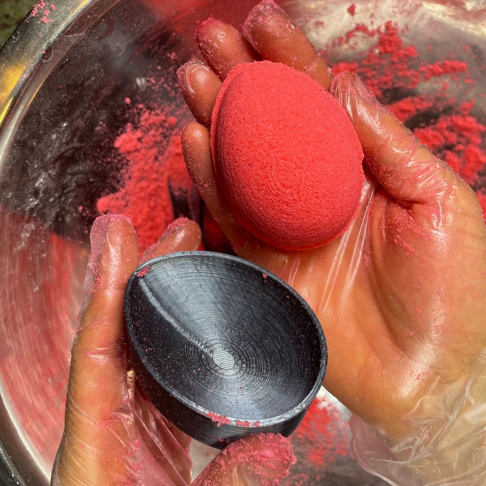3D EGG Bath Bomb Mold, DIY original BathBombs Set 3D Printed Kit